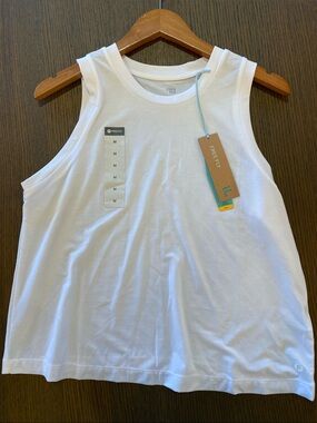 Free Fly Apparel Kids White Tank Top - Sleeveless Active Tee